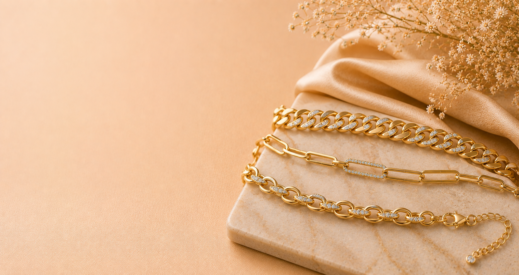 Gold Chain Bracelets for Women & Men