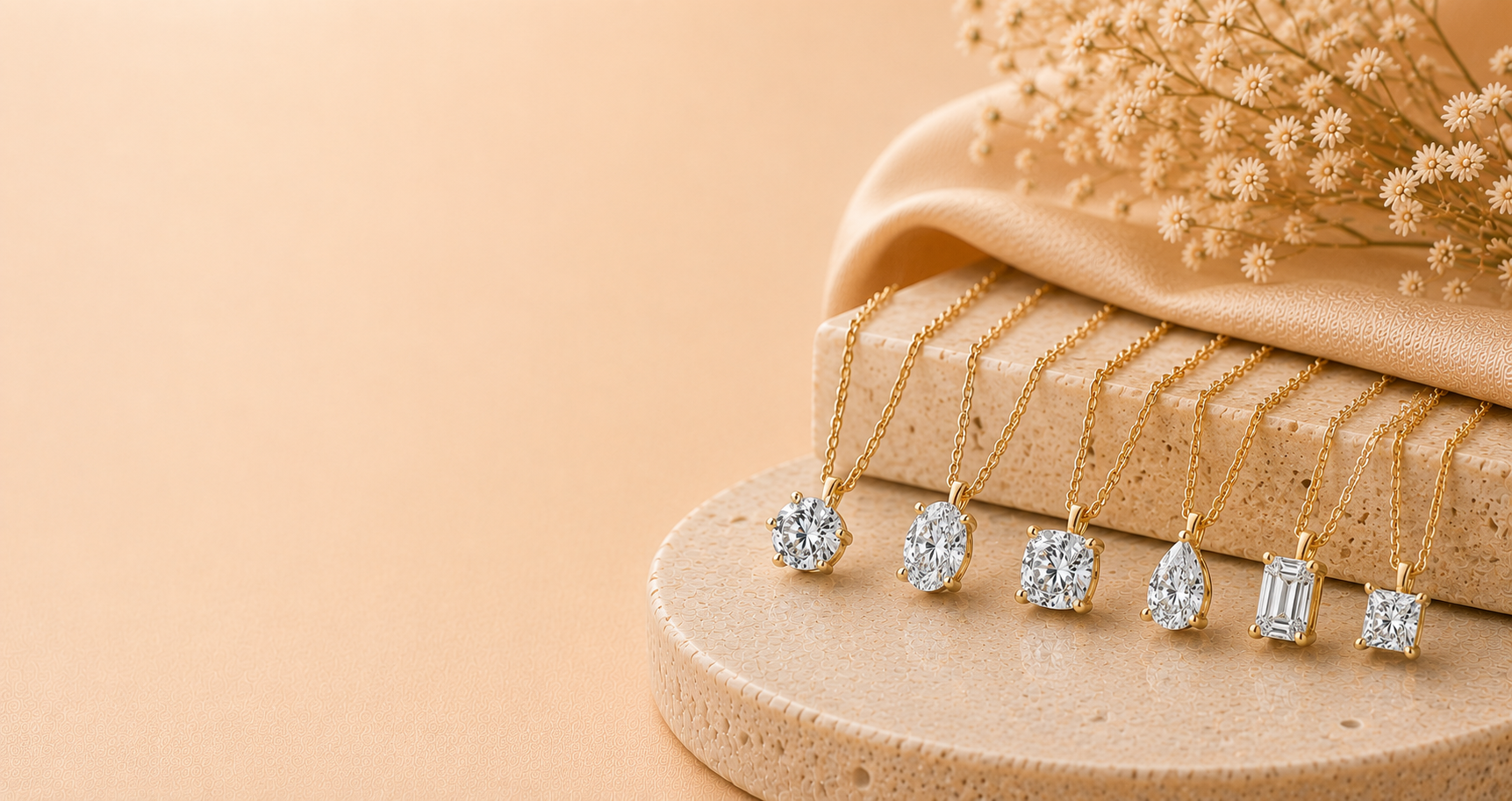 Luxury Solitaire Diamond Pendants