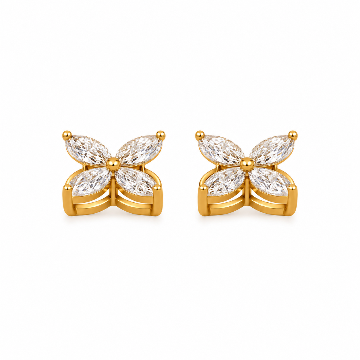 2.00 TCW Lab Grown Diamond Daily Wear Earrings in 10K, 14K & 18K Gold |AE0154