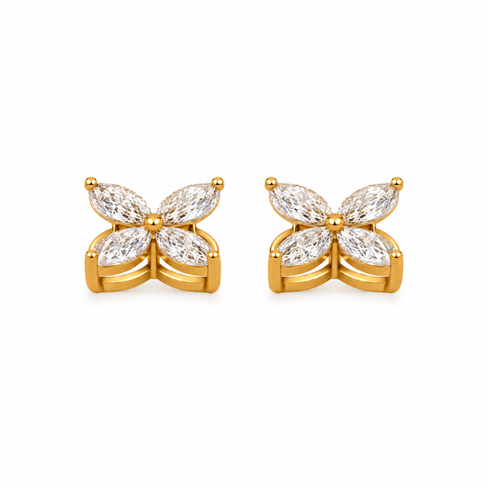 2.00 TCW Lab Grown Diamond Daily Wear Earrings in 10K, 14K & 18K Gold |AE0154