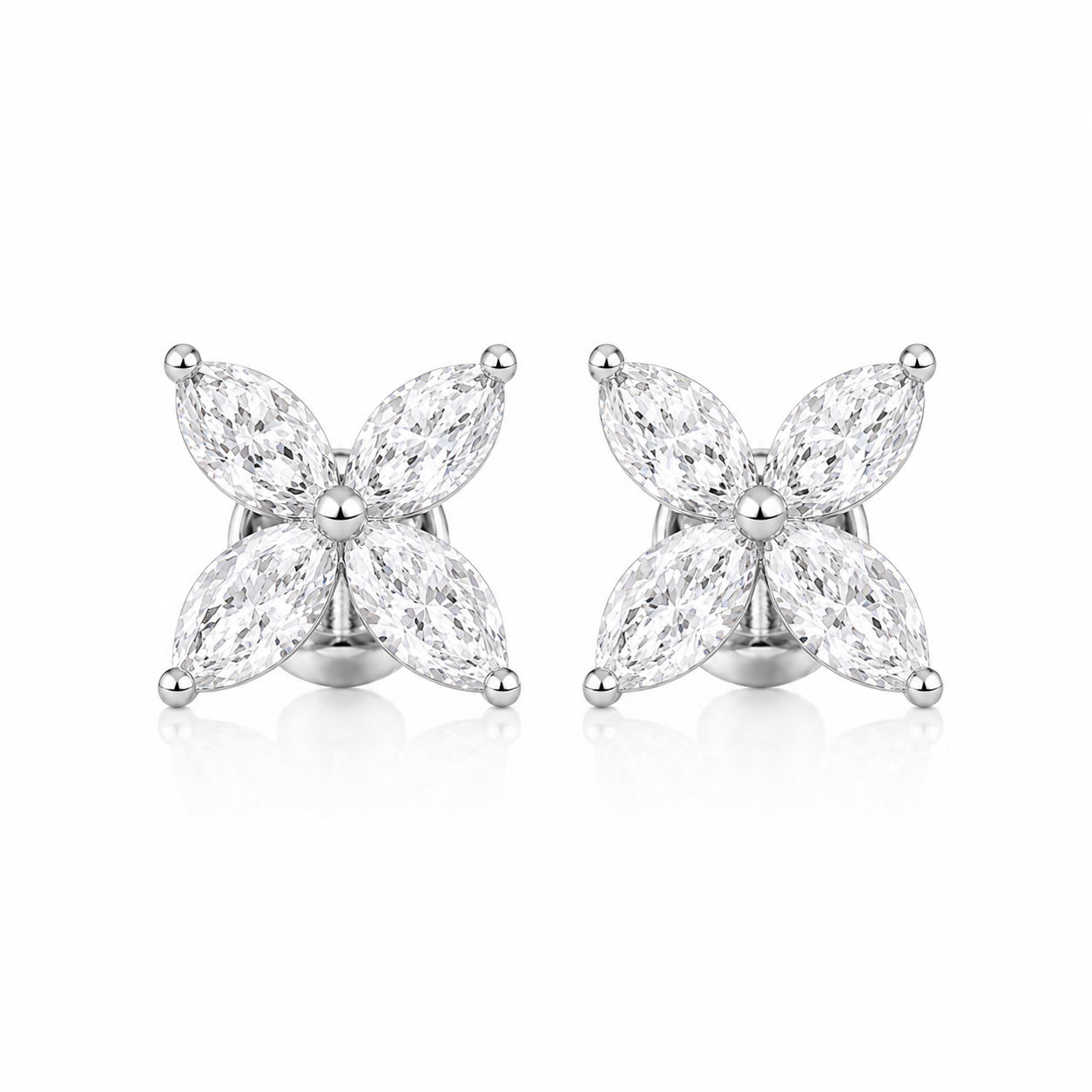 2.00 TCW Lab Grown Diamond Daily Wear Earrings in 10K, 14K & 18K Gold |AE0154