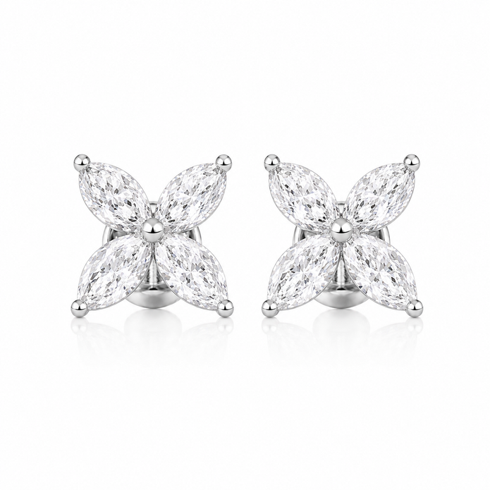 2.00 TCW Lab Grown Diamond Daily Wear Earrings in 10K, 14K & 18K Gold |AE0154