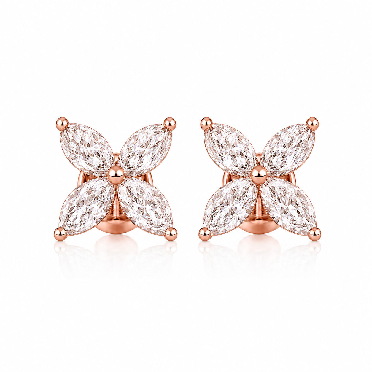 2.00 TCW Lab Grown Diamond Daily Wear Earrings in 10K, 14K & 18K Gold |AE0154