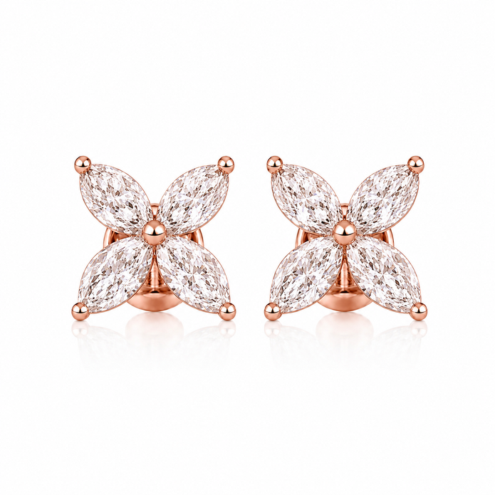 2.00 TCW Lab Grown Diamond Daily Wear Earrings in 10K, 14K & 18K Gold |AE0154
