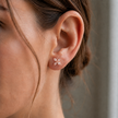 2.00 TCW Lab Grown Diamond Daily Wear Earrings in 10K, 14K & 18K Gold |AE0154