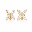 2.00 TCW Lab Grown Diamond Daily Wear Earrings in 10K, 14K & 18K Gold |AE0154