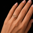 AR0118 - 0.10 TCW Diamond Studded Gold Daily Wear Rings