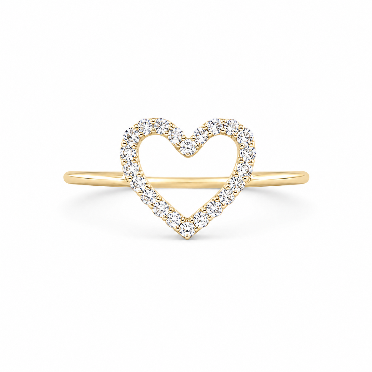 AR0118 - 0.10 TCW Diamond Studded Gold Daily Wear Rings