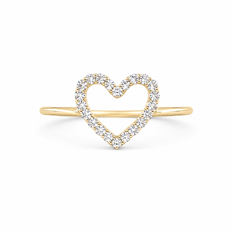AR0118 - 0.10 TCW Diamond Studded Gold Daily Wear Rings