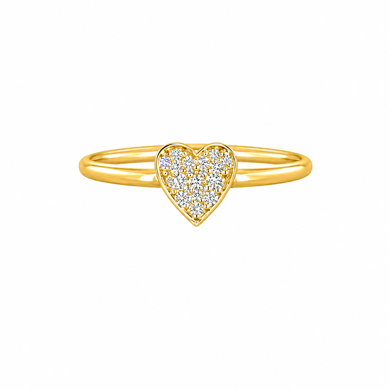AR0127 - 0.10 TCW Diamond Studded Gold Daily Were Rings