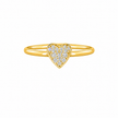 AR0127 - 0.10 TCW Diamond Studded Gold Daily Were Rings