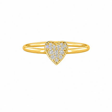 AR0127 - 0.10 TCW Diamond Studded Gold Daily Were Rings (Copy)