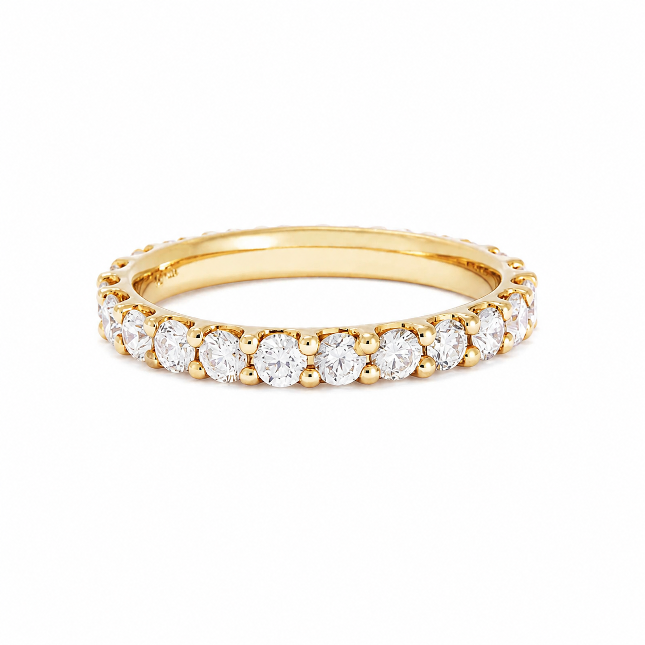 1.30 CTW Lab Grown Diamond Eternity Ring in 10K, 14K & 18K Gold | AR0384