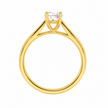AR0390 - 0.55 TCW Diamond Studded Gold Solitaire Ring