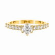 AR0425 - 0.85 CTW Diamond Studded Gold Engagement Rings