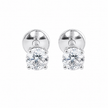 0.55 TCW Lab Grown Diamond Stud Earrings in 10K, 14K & 18K Gold |E01035