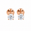 0.55 TCW Lab Grown Diamond Stud Earrings in 10K, 14K & 18K Gold |E01035