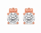 3.70 CTW Lab Grown Diamond Stud Earrings in 10K, 14K & 18K Gold |E01105