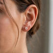 3.70 CTW Lab Grown Diamond Stud Earrings in 10K, 14K & 18K Gold |E01105