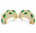 1.90 TCW Lab Grown Diamond Hoop & Drop Earrings in 10K, 14K & 18K Gold |E01142