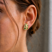 1.90 TCW Lab Grown Diamond Hoop & Drop Earrings in 10K, 14K & 18K Gold |E01142