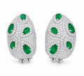 1.90 TCW Lab Grown Diamond Hoop & Drop Earrings in 10K, 14K & 18K Gold |E01142