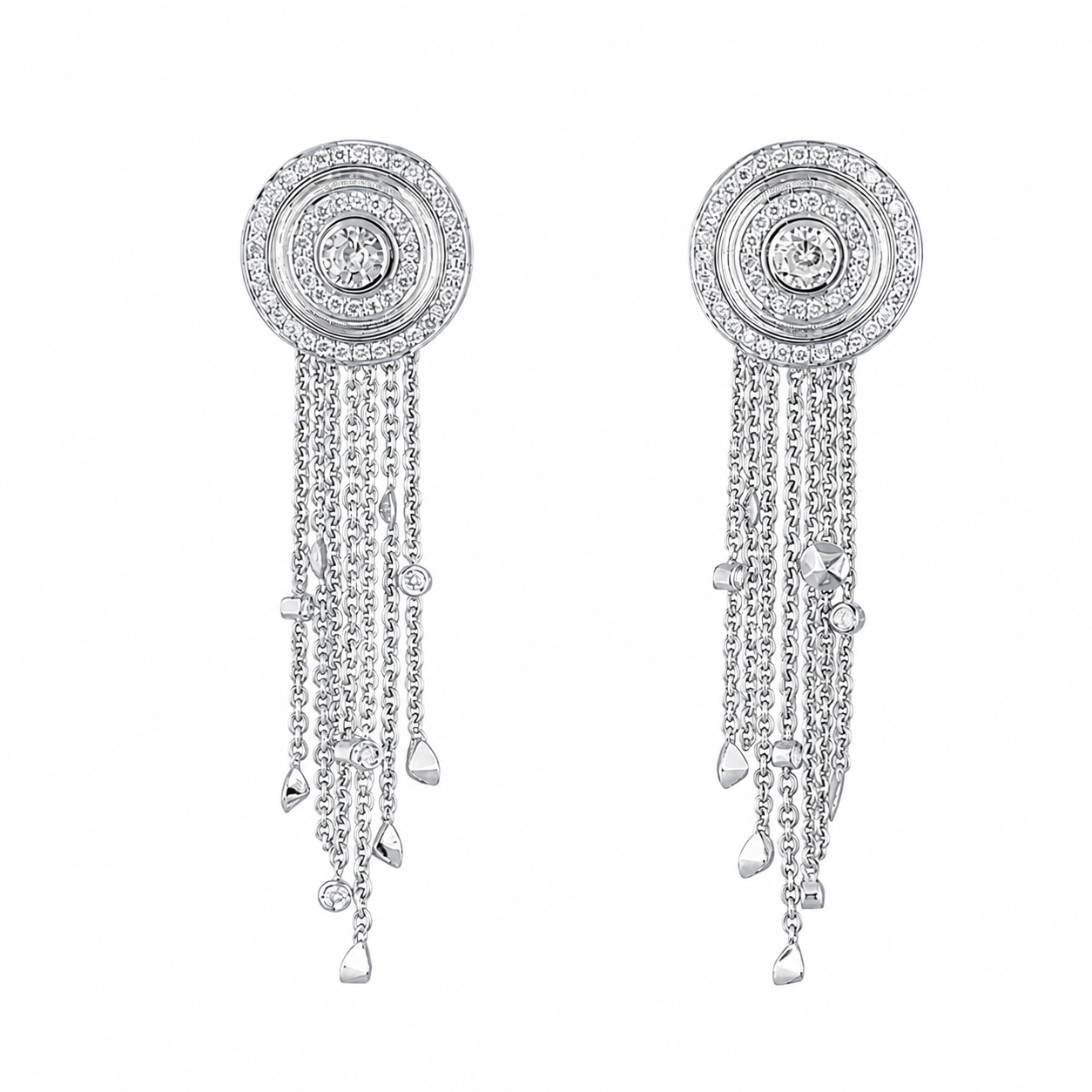 1.25 TCW Lab Grown Diamond Hoop & Drop Earrings in 10K, 14K & 18K Gold |E01143