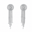 1.25 TCW Lab Grown Diamond Hoop & Drop Earrings in 10K, 14K & 18K Gold |E01143