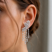 10.00 TCW Lab Grown Diamond Hoop & Drop Earrings in 10K, 14K & 18K Gold |E01147