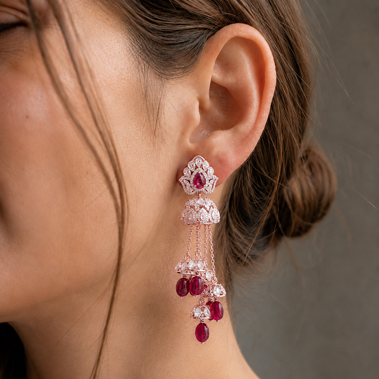 11.95 CTW Lab Grown Diamond Hoop & Drop Earrings in 10K, 14K & 18K Gold |E01147