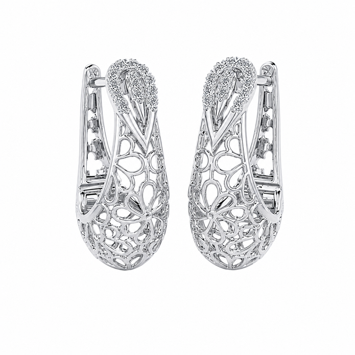 0.20 TCW Lab Grown Diamond Daily Wear Earrings in 10K, 14K & 18K Gold |E01186