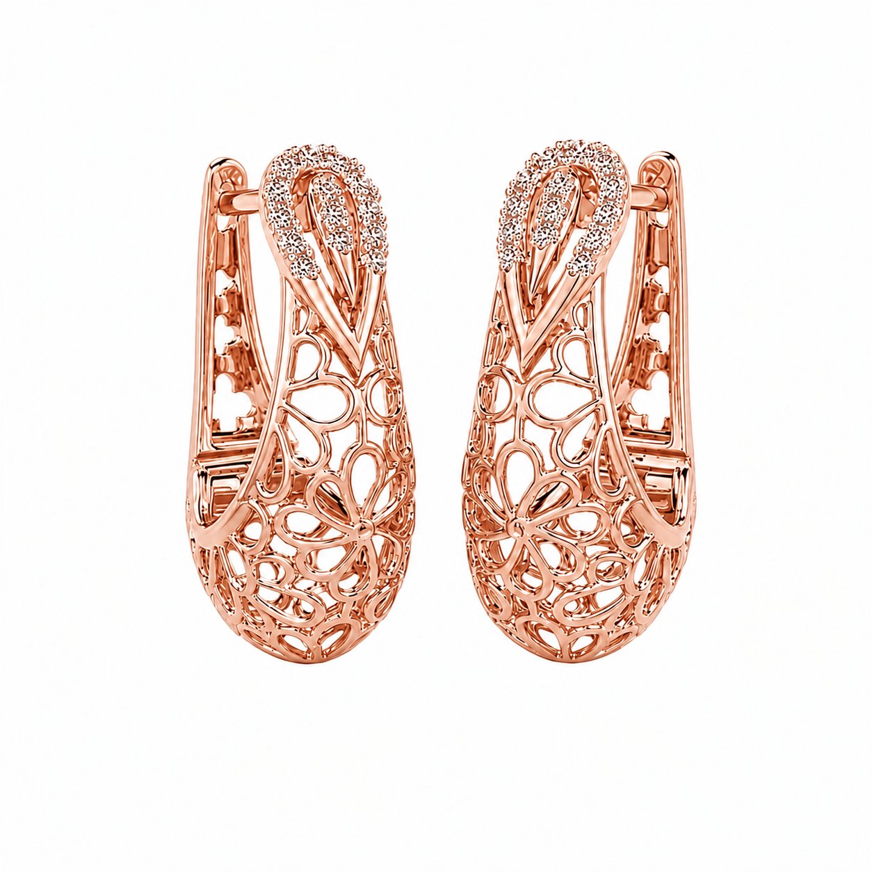 0.20 TCW Lab Grown Diamond Daily Wear Earrings in 10K, 14K & 18K Gold |E01186