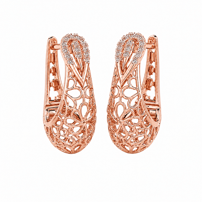 0.20 TCW Lab Grown Diamond Daily Wear Earrings in 10K, 14K & 18K Gold |E01186