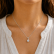 0.40 TCW Lab Grown Diamond Stud Pendants in , 14K & 18K Gold |P01015