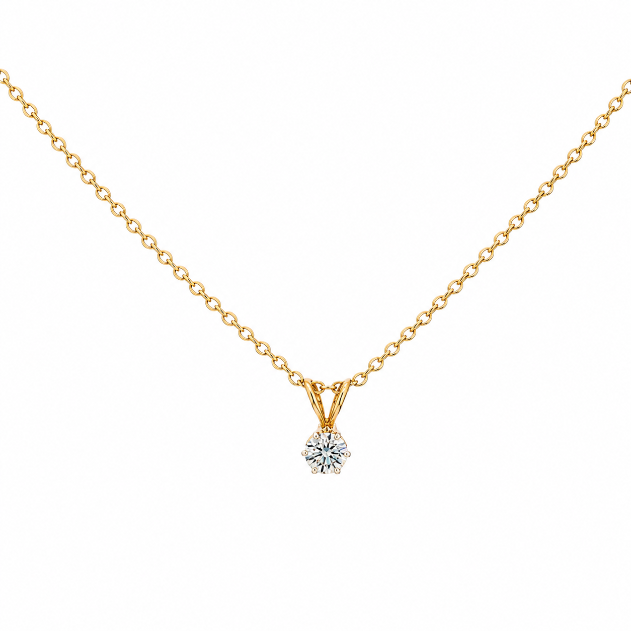0.40 TCW Lab Grown Diamond Stud Pendants in , 14K & 18K Gold |P01015