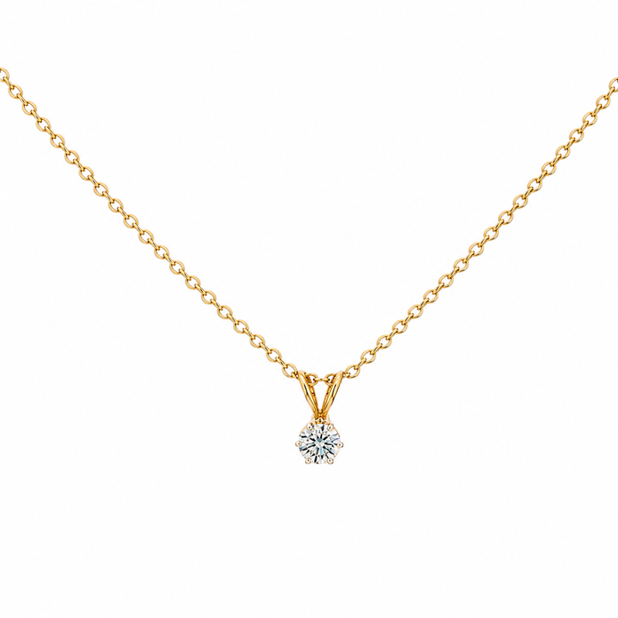 0.40 TCW Lab Grown Diamond Stud Pendants in , 14K & 18K Gold |P01015