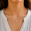 3.05 TCW Lab Grown Diamond Pendant Sets in 14K & 18K Gold | P01389