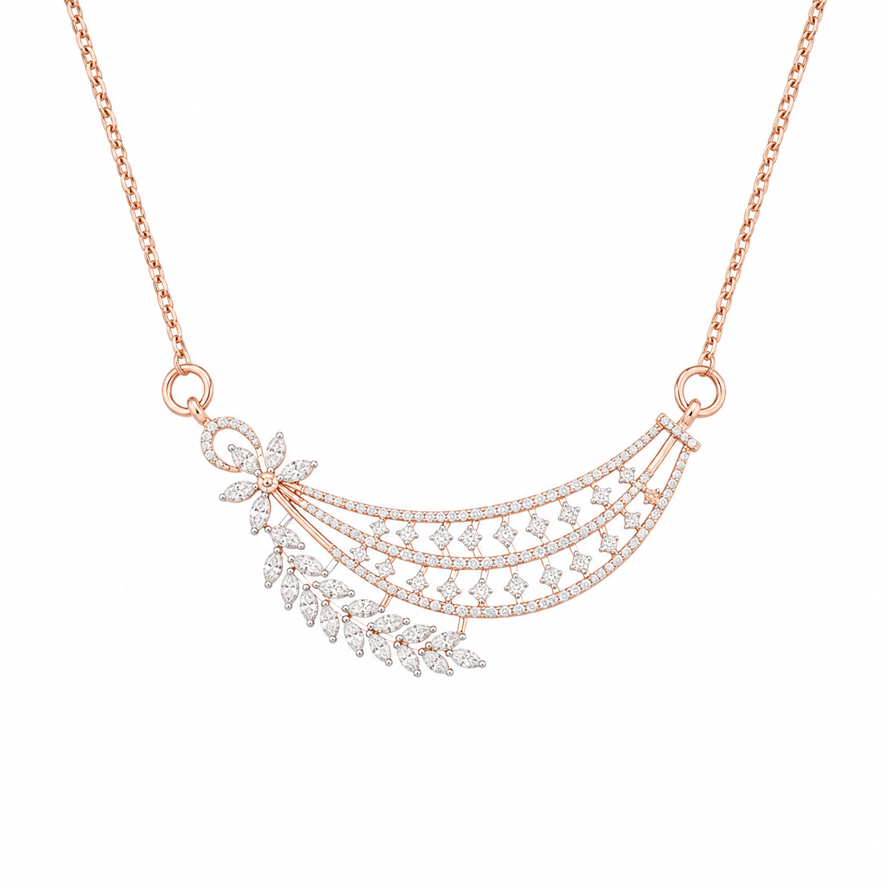 1.55 CTW Lab Grown Diamond Pendant Sets in 14K & 18K Gold | P01399