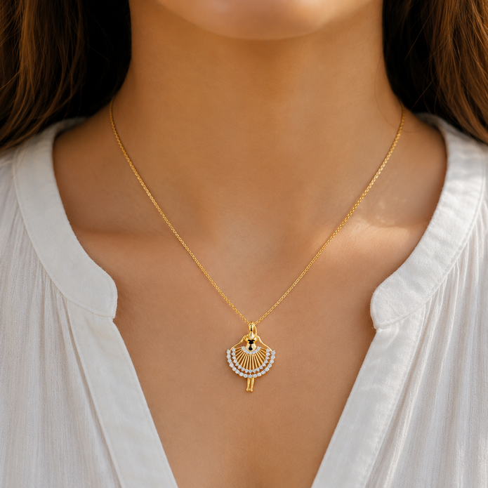0.55 TCW Lab Grown Diamond Diamond Pendants in 14K & 18K Gold | P01410