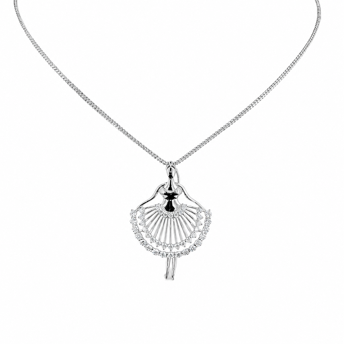 0.55 TCW Lab Grown Diamond Diamond Pendants in 14K & 18K Gold | P01410