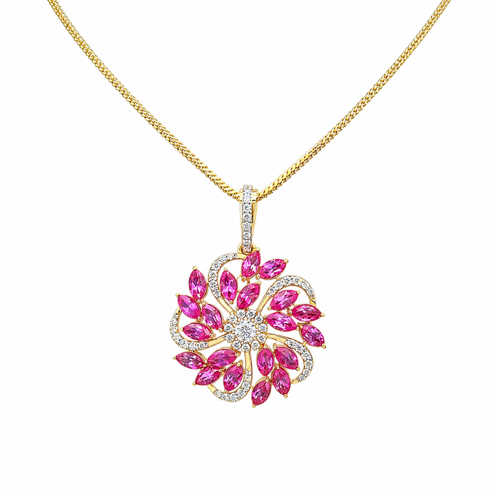 4.00 CTW Lab Grown Diamond Diamond Pendants in 14K & 18K Gold | P01415