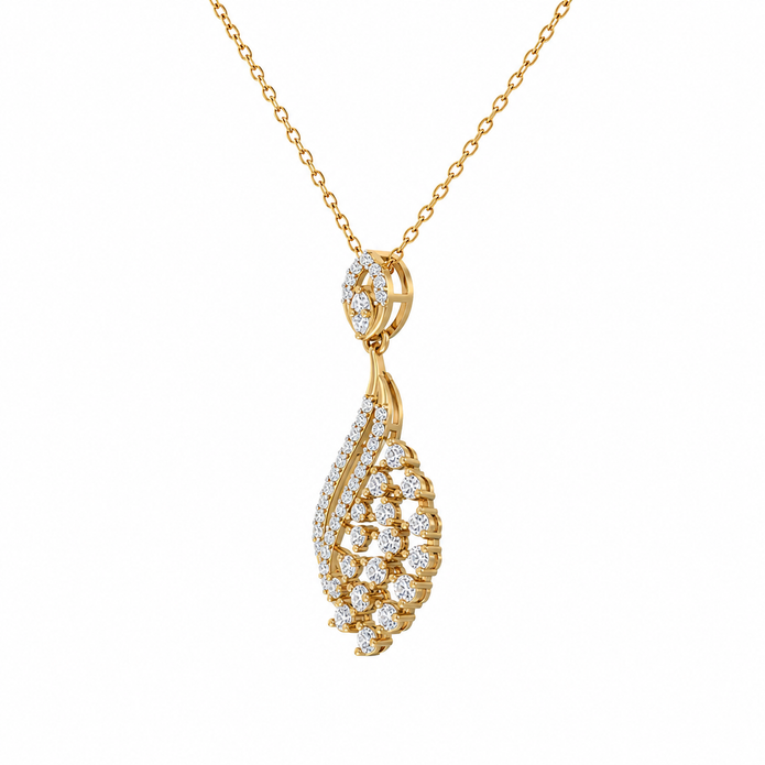 1.10 TCW Lab Grown Diamond Diamond Pendants in 14K & 18K Gold | P01420