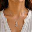 1.10 TCW Lab Grown Diamond Diamond Pendants in 14K & 18K Gold | P01420