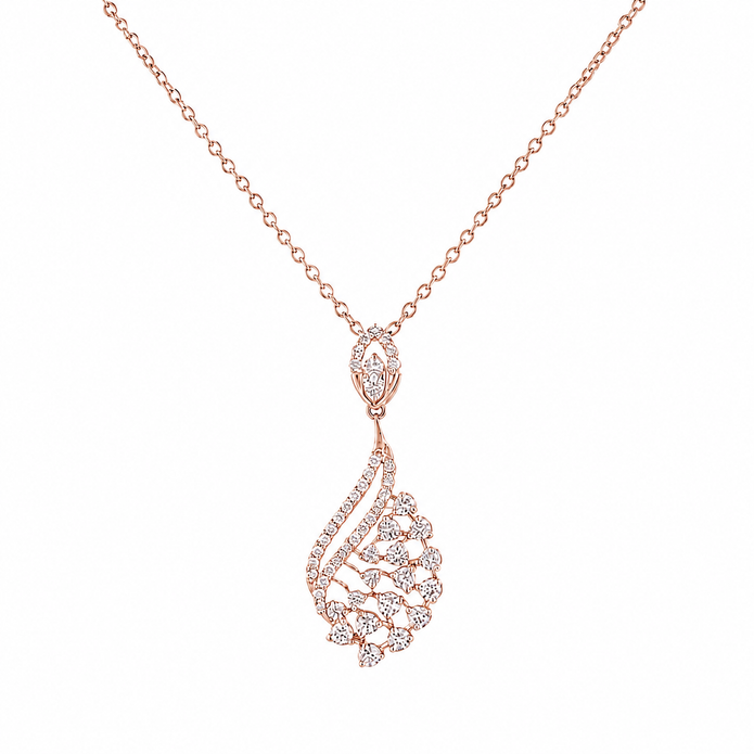 1.10 TCW Lab Grown Diamond Diamond Pendants in 14K & 18K Gold | P01420