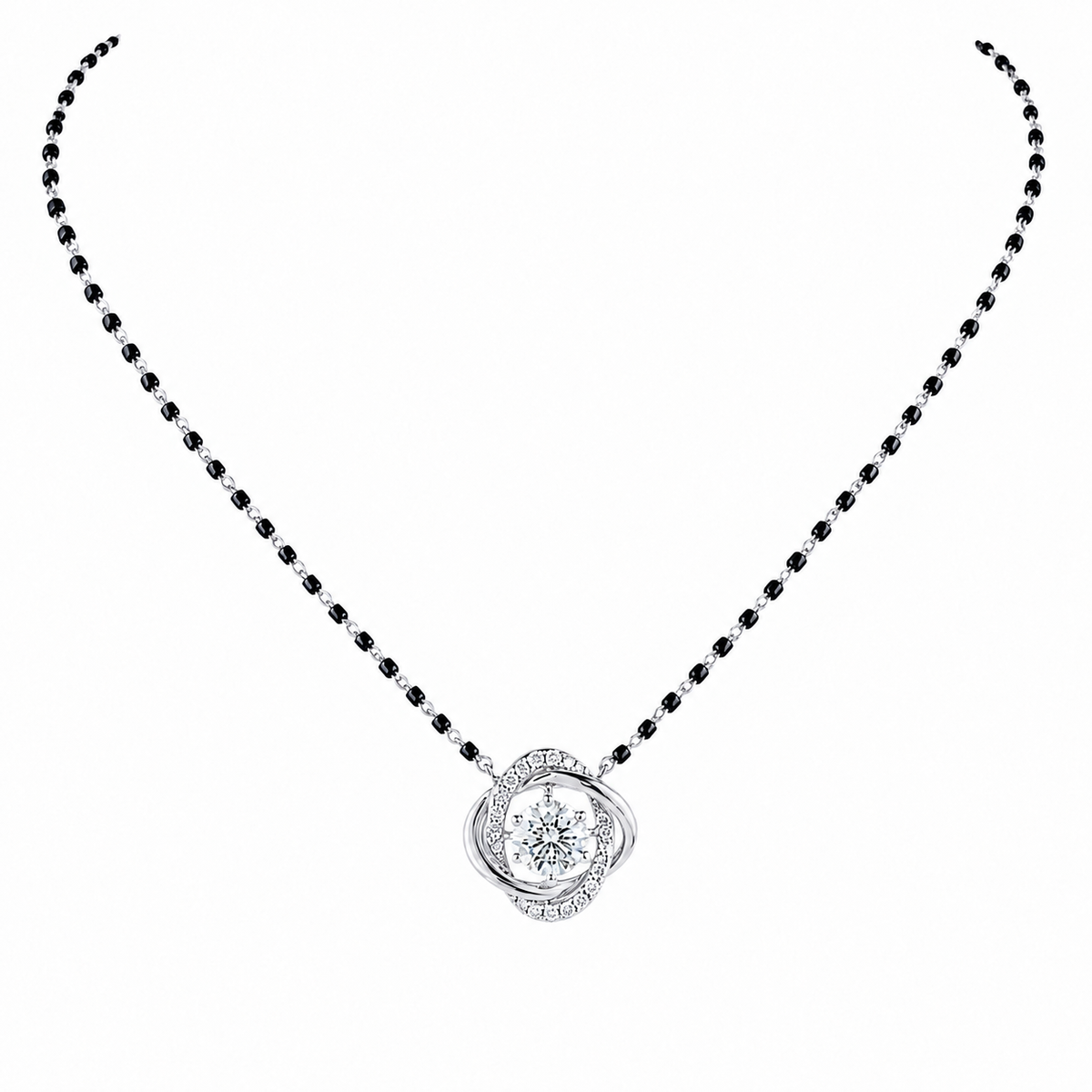 1.50 CTW Lab Grown Diamond Tanmani  / Mangalsutra in 14K & 18K Gold | P01424