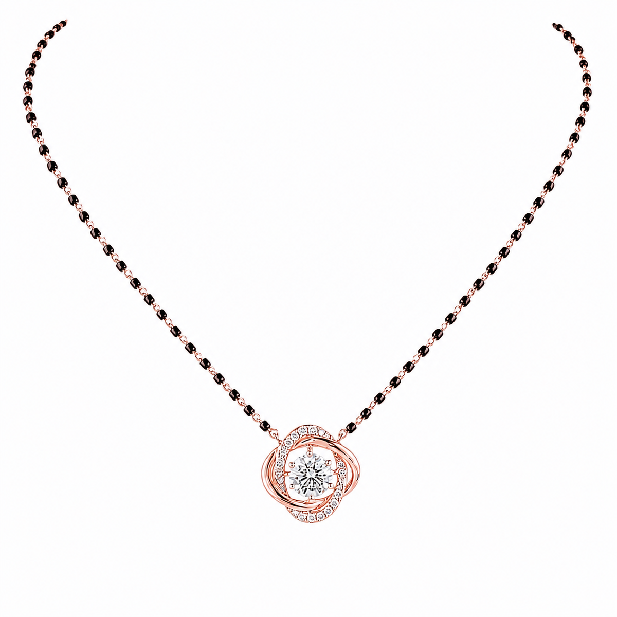 1.50 CTW Lab Grown Diamond Tanmani  / Mangalsutra in 14K & 18K Gold | P01424