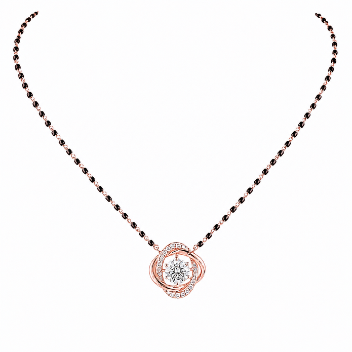 1.50 CTW Lab Grown Diamond Tanmani  / Mangalsutra in 14K & 18K Gold | P01424