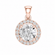 1.20 CTW Lab Grown Diamond Solitaire Pendants in 14K & 18K Gold |P01423