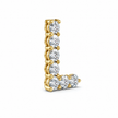 1.35 CTW Lab Grown Diamond Initial Pendants in 14K & 18K Gold | P01455