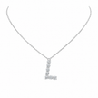 1.35 CTW Lab Grown Diamond Initial Pendants in 14K & 18K Gold | P01455